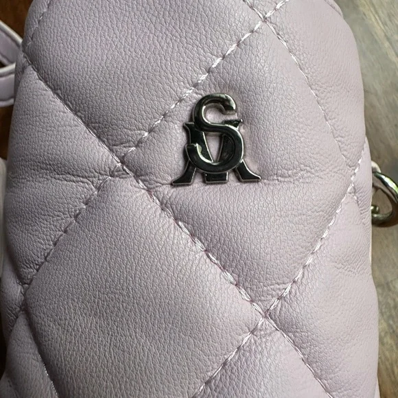 NWOT Steve Madden pink quilted shoulder strap crossbody water bottle holder - Picture 5 of 5